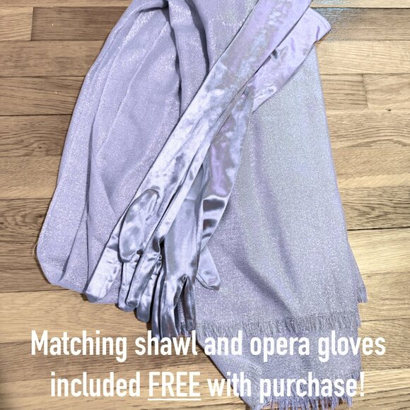 Ball-Gown/Princess Square Floor-Length Tulle Prom Ball Quinceañera Dress Lilac - Picture 13 of 13